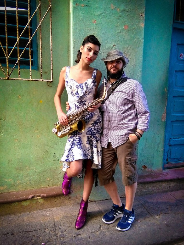 shooting on location in Havana, Cuba